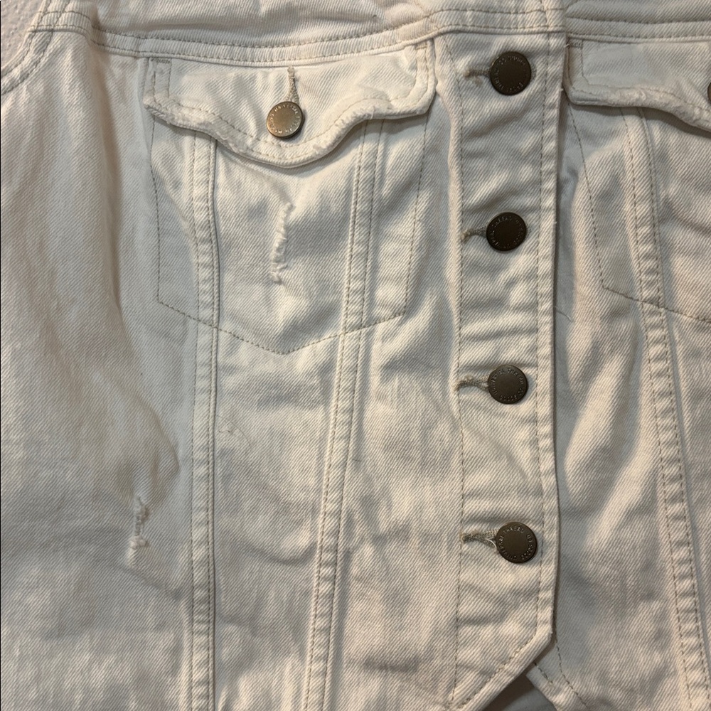 Universal Thread Cream Denim Vest - Picture 2 of 5